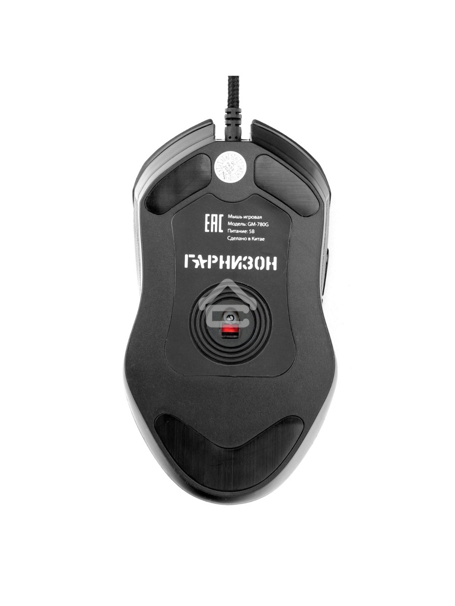 Мышь проводная Гарнизон GM-780G черный, 2400 dpi, USB, кнопки - 6