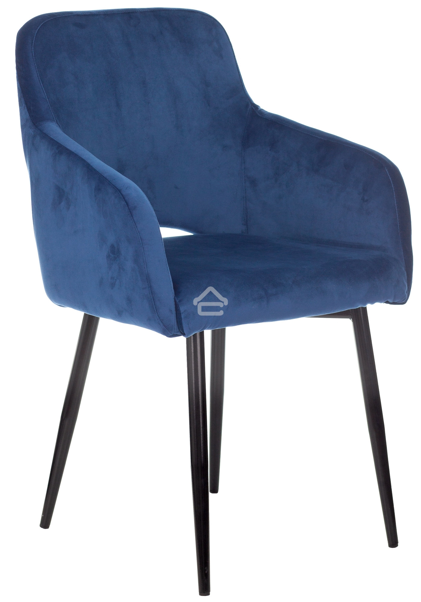 Кресло компьютерное Бюрократ CH-380F сапфировый Italia 17 на ножках металл черный