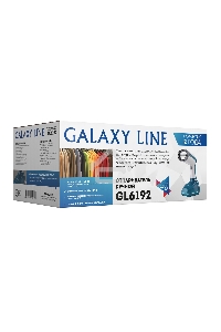 Отпариватель Galaxy Line GL 6192, синий с белым, ручной, 1000 Вт, постоянная подача пара до 25 г/мин