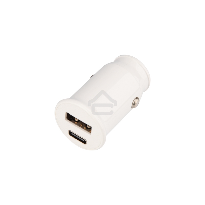 Автозарядка в прикуриватель Rexant АЗУ USB-A+USB-C, 2.4 A белый