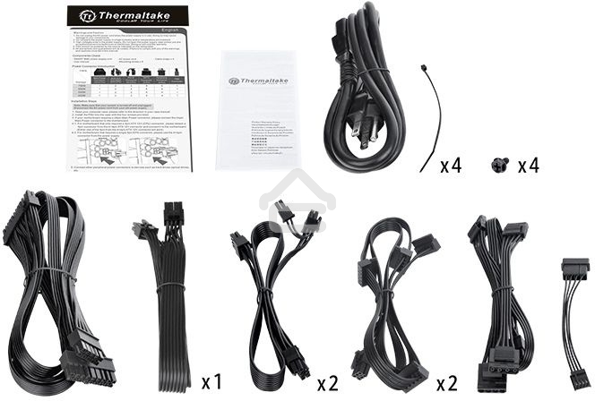 Блок питания Thermaltake Smart BM2 RTL (PS-SPD-0650MNFABE-1), 650Вт, 80 Plus Bronze, модульный, черный