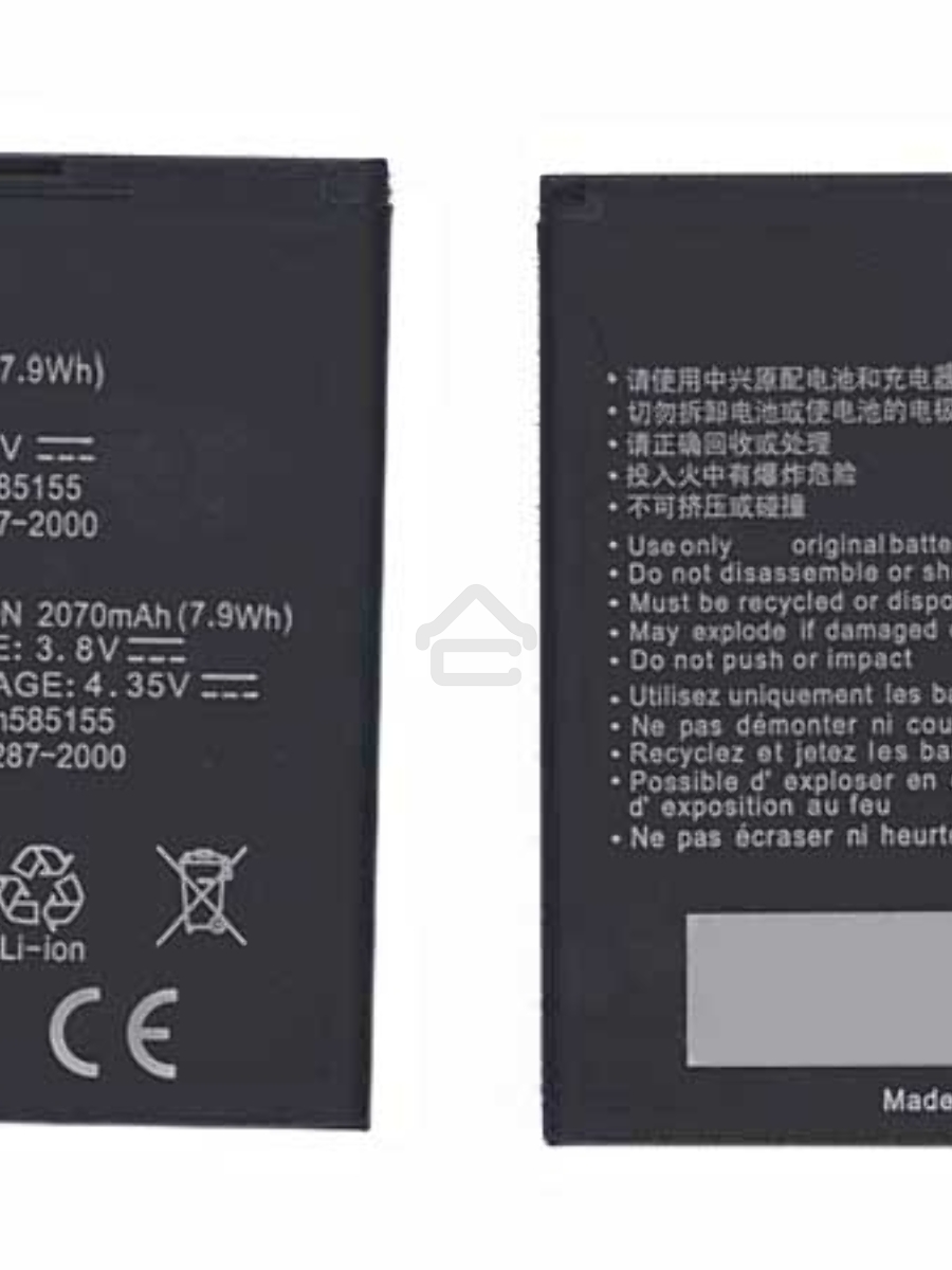Аккумуляторная батарея Li3820T43P3h585155 для ZTE Z998 Z930 3.8V 2070mAh