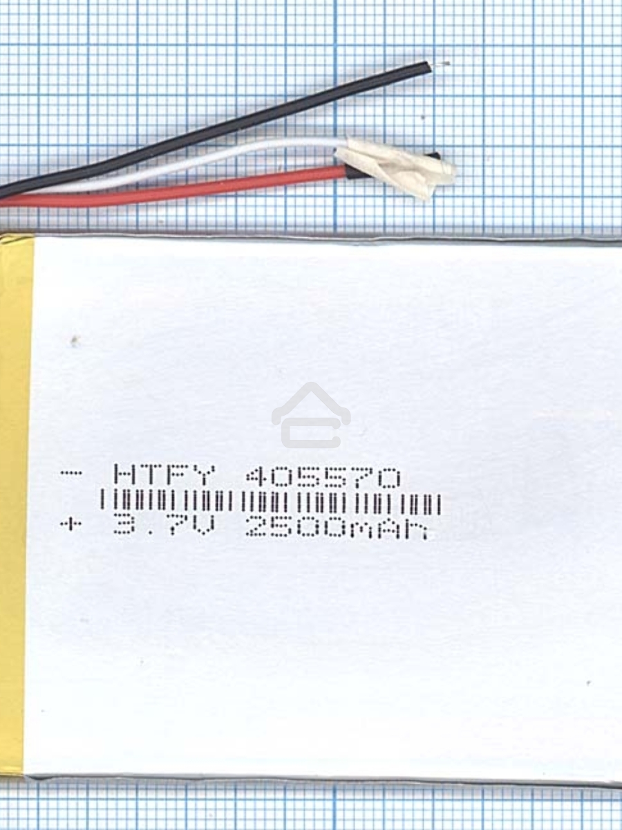 Аккумулятор Li-Pol (батарея) 4*55*70мм 3pin 3.7V/2500mAh
