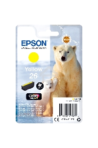 Картридж струйный Epson C13T26144012/C13T26144010 желтый (300 стр.) для Epson Expression Premium XP-600/XP-605/XP-700/XP-710/XP-800/XP-820