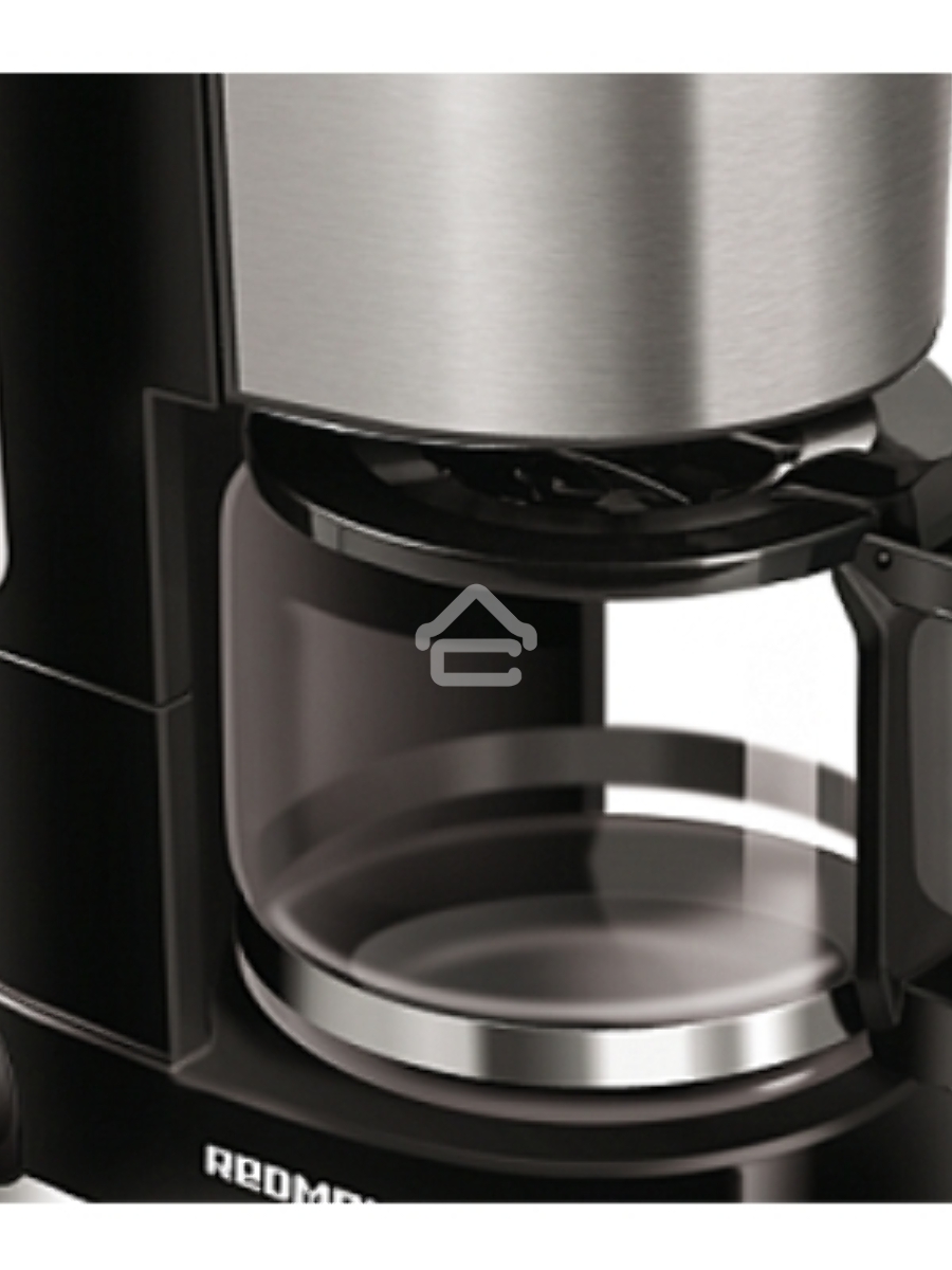 Кофеварка капельная Redmond RCM-M1507 черный/серебристый, исп. кофе - молотый, 0.6 л, 600 Вт