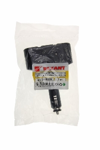 Разветвитель автоприкуривателя 2 гнезда 1хUSB (5 V 1000 mA) Rexant