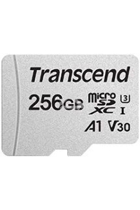 Флеш карта microSD 256GB Transcend microSDXC Class 10 UHS-I U3, V30, A1, (SD адаптер), TLC