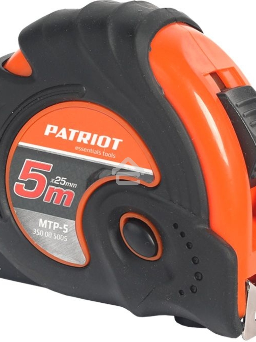 Рулетка PATRIOT MTP-5, ударопрочный корпус, обрезиненная, 5м