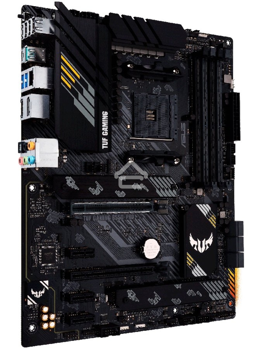 Материнская плата ASUS TUF GAMING B550-PRO, AM4, AMD B550, 4xDDR4, 6xSATA, 2xM.2, 1xPCIe 4.0 x16, 1xPCIe 3.0 x16, 3xPCIe x1, 1xHDMI, 1xDP, 1x 2.5Gb LAN, 4xUSB 2.0, 2xUSB 3.2 Gen 1, 1xUSB 3.2 Gen 2, 1xUSB-C 3.2 Gen 2, 5x3.5 мм, 7.1, ATX