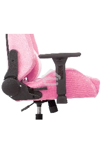 Кресло игровое Knight N1 Fabric розовый Velvet 36 с подголов. крестовина металл
