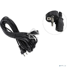 Кабель питания ExeGate Power PC-10P (Евровилка Schuko->С13) VDE-250V-3*0.75-CU, 10A, черный, 10м
