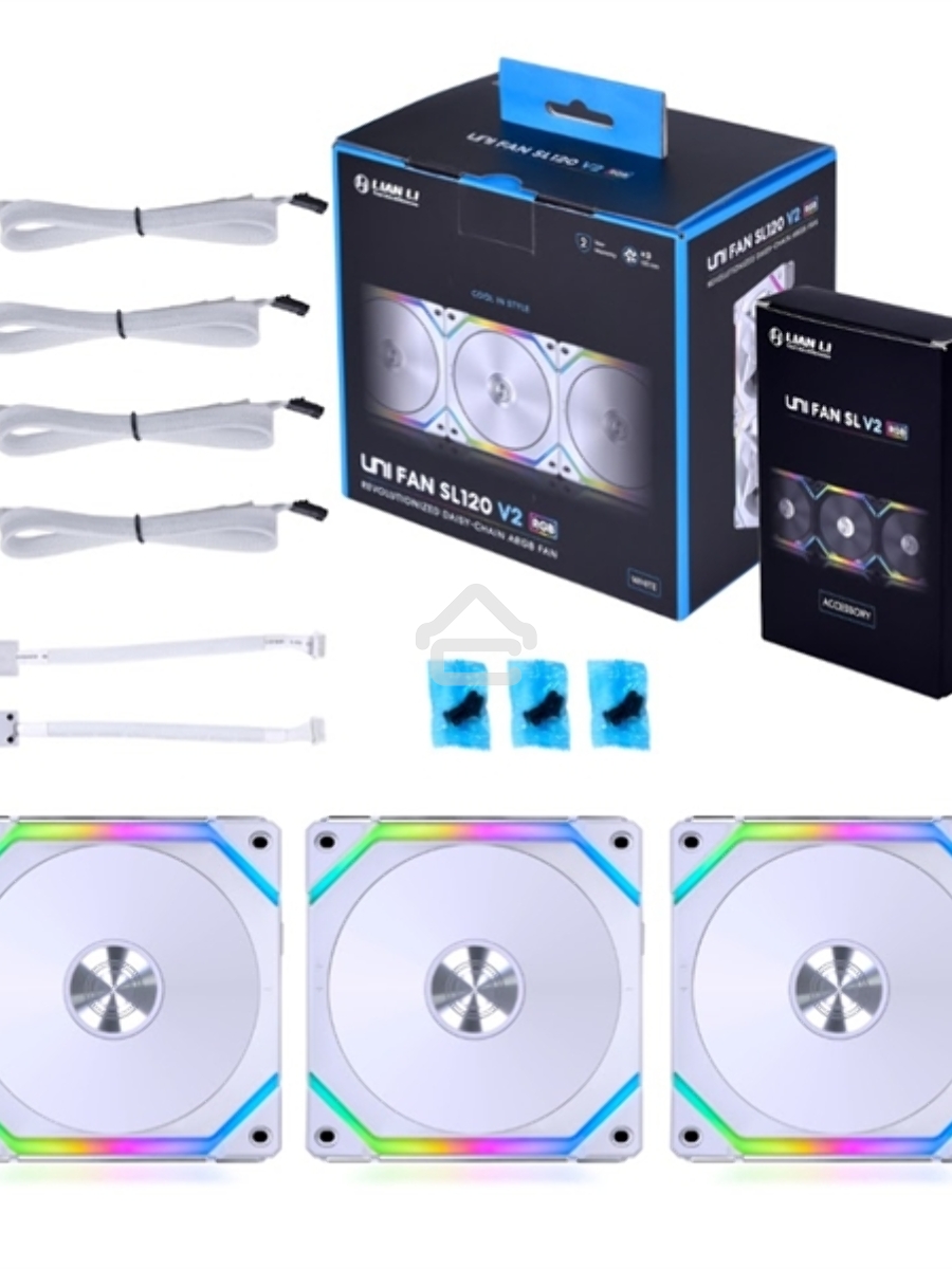 Вентилятор для корпуса LIAN LI SL V2 120  White (3pcs) G99.12SLV23W.00 белый 120мм 2000rpm 29.2db 7-pin