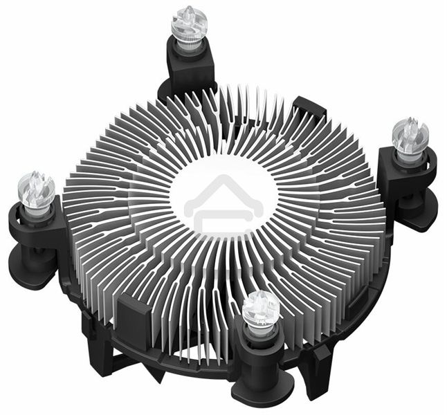 Кулер для процессора PCCooler R94-V2 серебристый/черный 94мм алюминий 2400rpm 27.3db 4-pin 65W 56мм