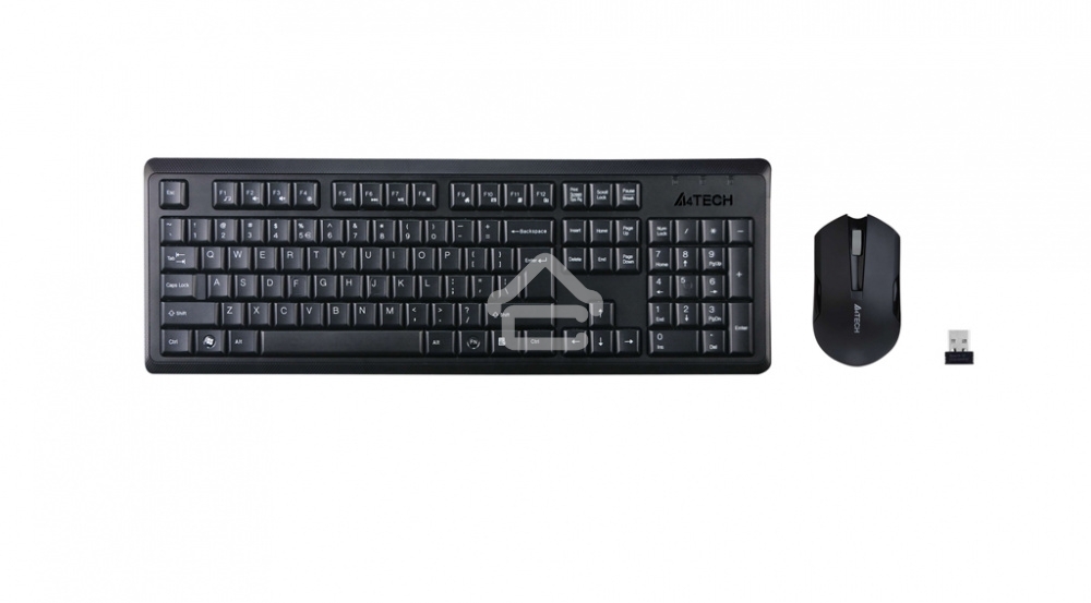 Клавиатура + мышь A4 V-Track 4200N клав:черный мышь:черный USB беспроводная
