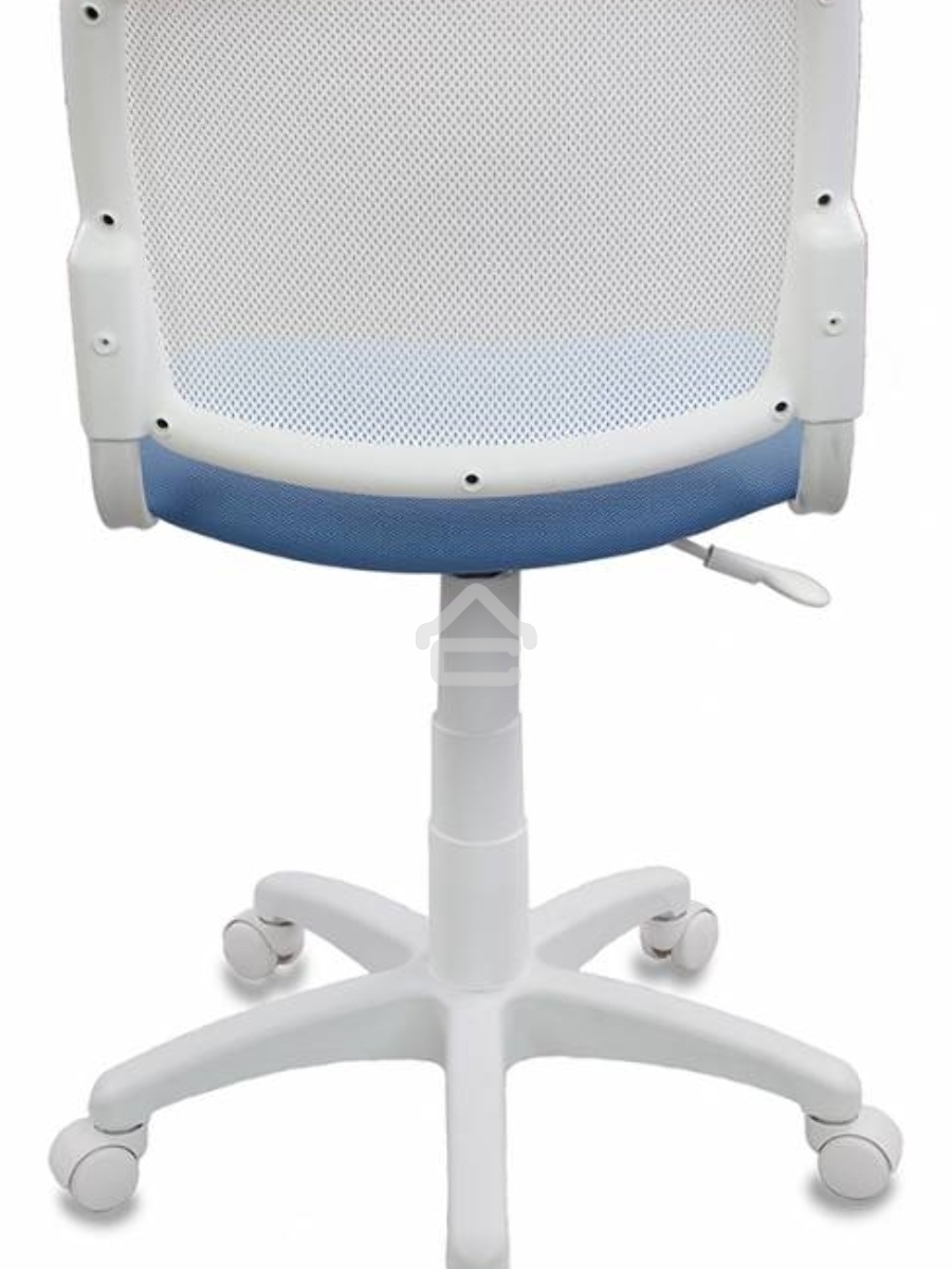 Кресло детское Бюрократ CH-W296NX/26-24 TW-15 белый, спинка сетка, сиденье голубой 26-24