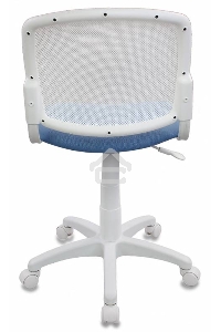 Кресло детское Бюрократ CH-W296NX/26-24 TW-15 белый, спинка сетка, сиденье голубой 26-24