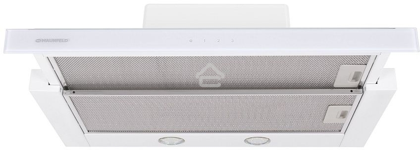 Вытяжка встраиваемая Maunfeld Ouse Touch Glass 60 белый, 60 см, 750 куб. м/ч, 48 дБ