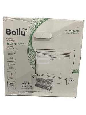 (Поврежденная упаковка) Конвектор Ballu Solo Turbo BEC/SMT-1000 белый, 1000 Вт, 15 м2, термостат