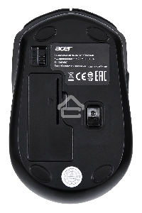Мышь беспроводная Acer OMR040 черный, 1600 dpi, радиоканал, USB, кнопки - 6