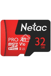 Флеш карта MicroSD card Netac P500 Extreme Pro 32GB, retail version w/SD adapter