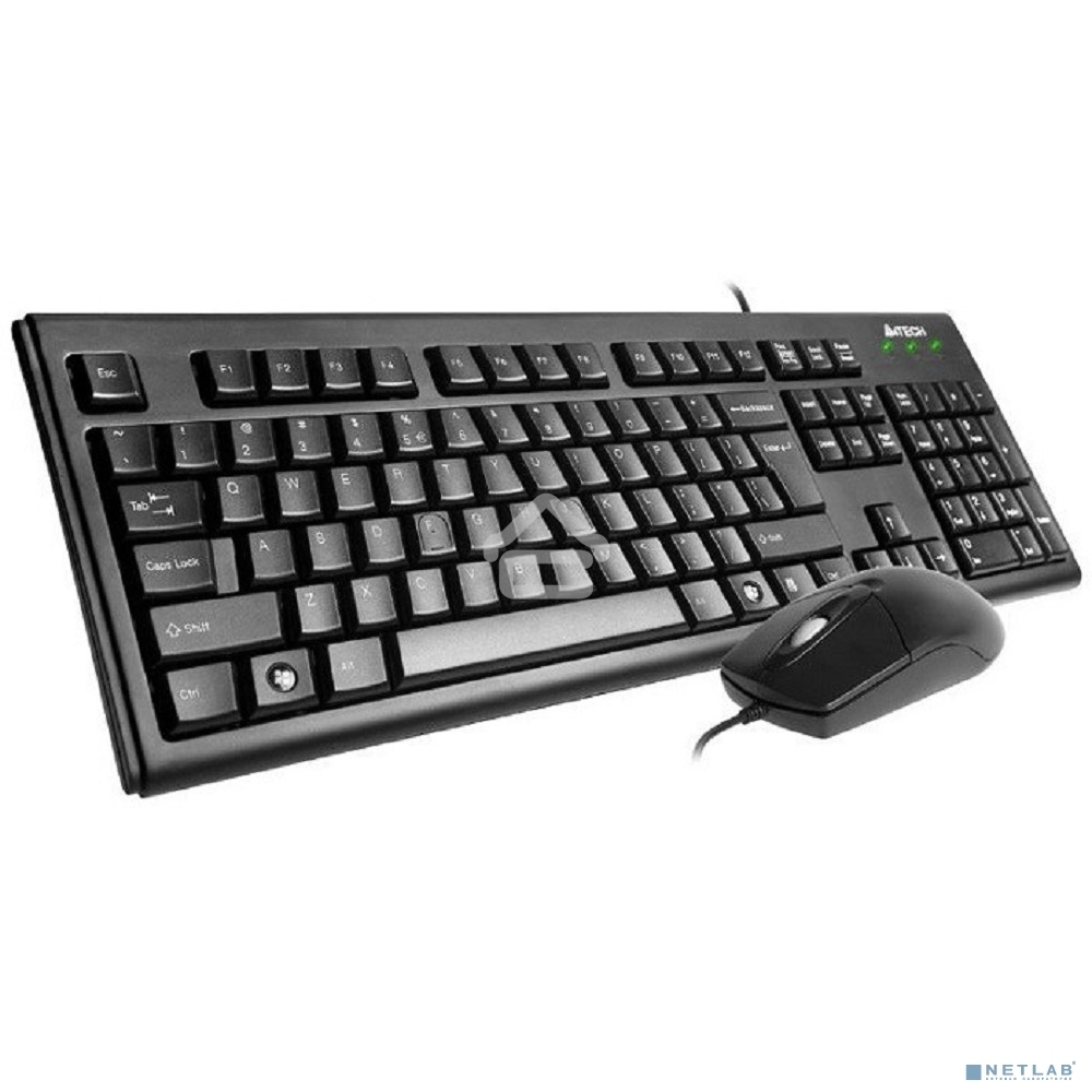 Клавиатура + мышь A4 KRS-8372 клав:черный мышь:черный USB