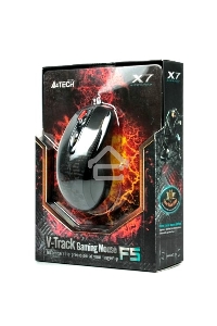 Мышь проводная A4Tech F5 черный, 3000 dpi, USB, кнопки - 7
