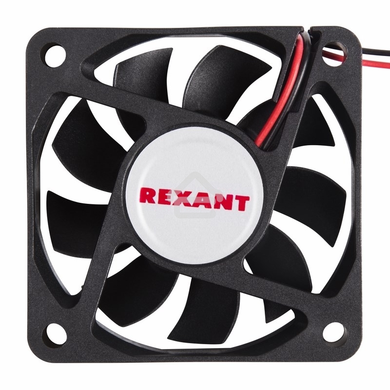 Вентилятор для корпуса Rexant RX 6015MS 24VDC черный, 60 мм, 4200 об/мин, 28 дБ, 2 pin