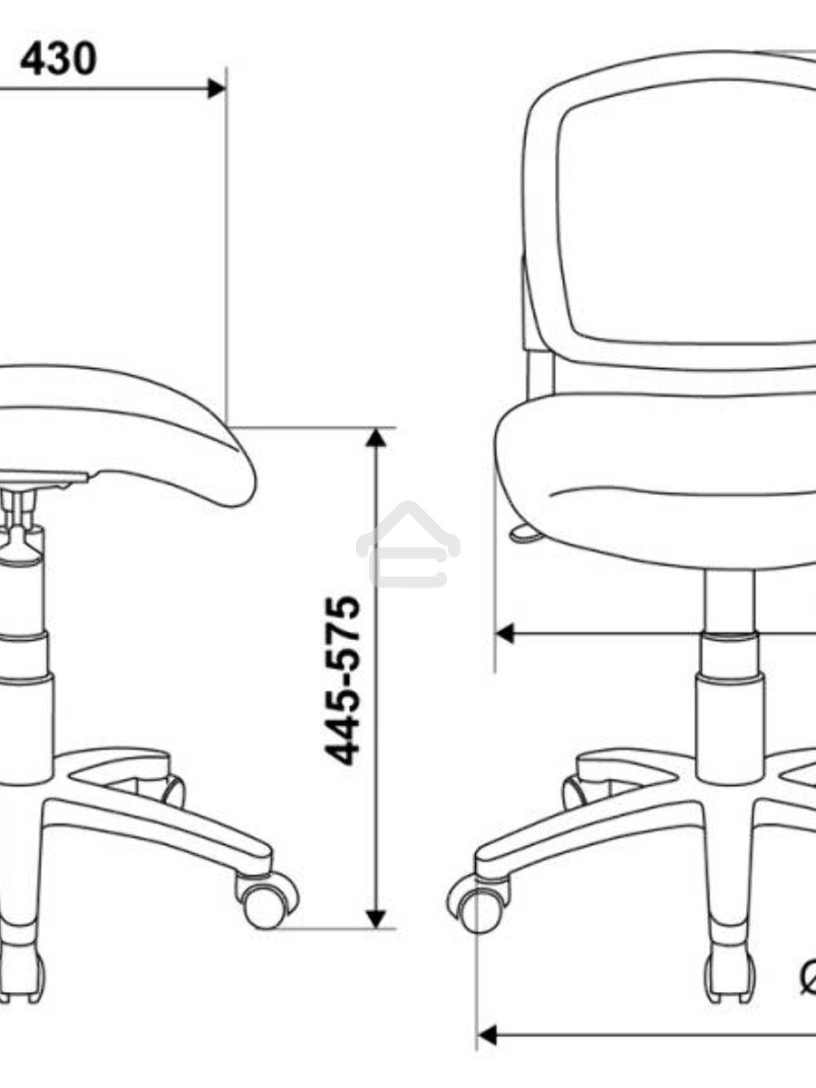 Кресло детское Бюрократ CH-W296NX/26-24 TW-15 белый, спинка сетка, сиденье голубой 26-24