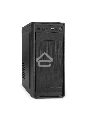 Компьютерный корпус Miditower ExeGate XP-332UC-XP500 (ATX, XP500 с вент. 12см, 2*USB3.0+1*TypeC, аудио, черный)