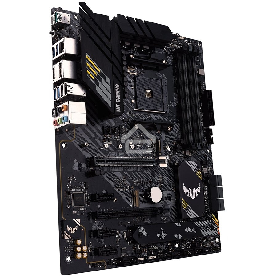 Материнская плата ASUS TUF GAMING B550-PLUS, AM4, AMD B550, 4xDDR4, 6xSATA, 2xM.2, 1xPCIe 4.0 x16, 1xPCIe 3.0 x16, 3xPCIe x1, 1xHDMI, 1xDP, 1x 2.5Gb LAN, 4xUSB-A 3.2 Gen 1, 1xUSB-A 3.2 Gen 2, 2xUSB-A 2.0, 1xUSB-C 3.2 Gen 2, 5x3.5 мм, 7.1, ATX