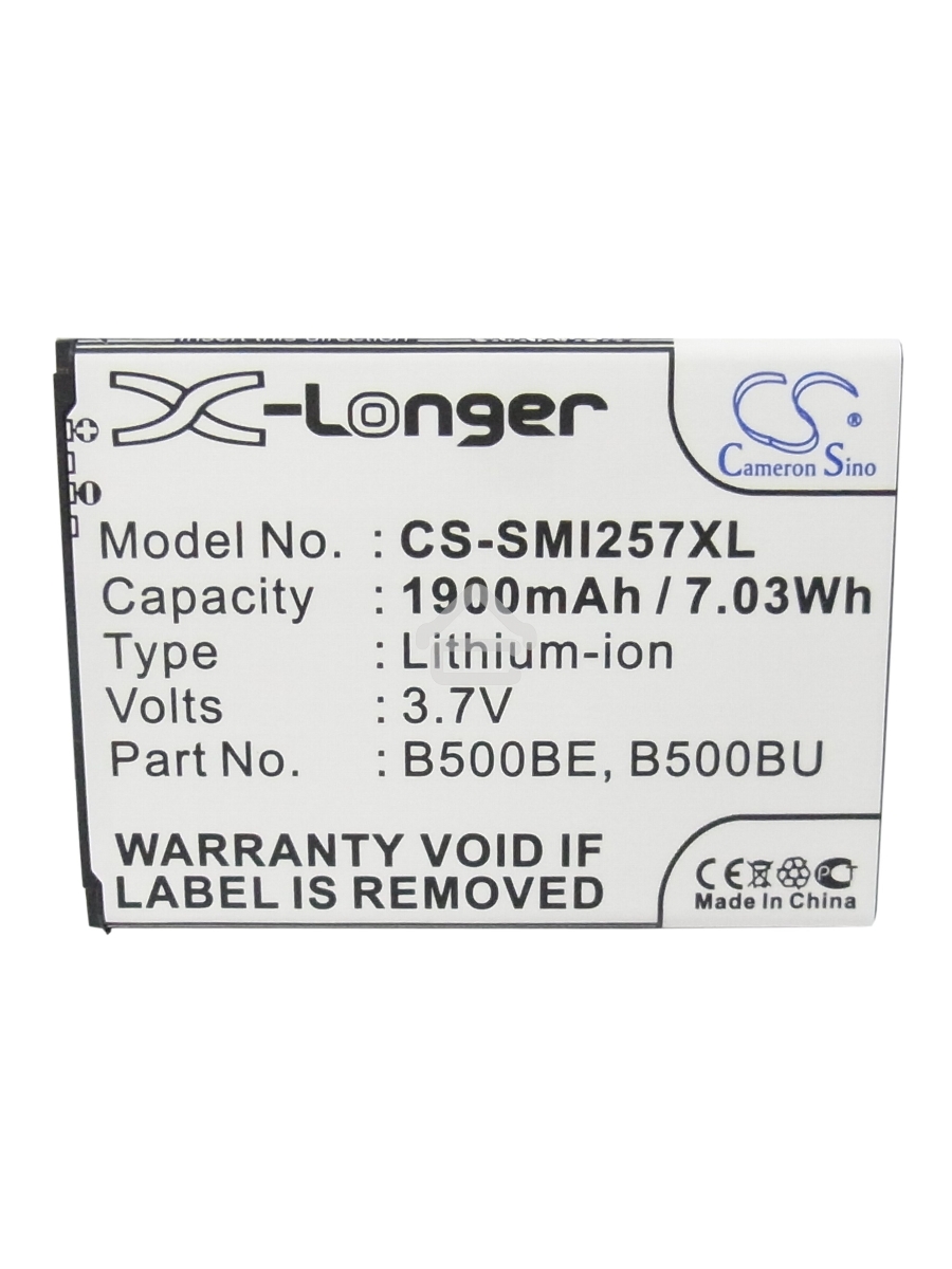 Аккумулятор CameronSinoCS-SMI257XL (B500AE) для Galaxy S4 mini GT-I9190 3.7V / 1900mAh / 7.03Wh