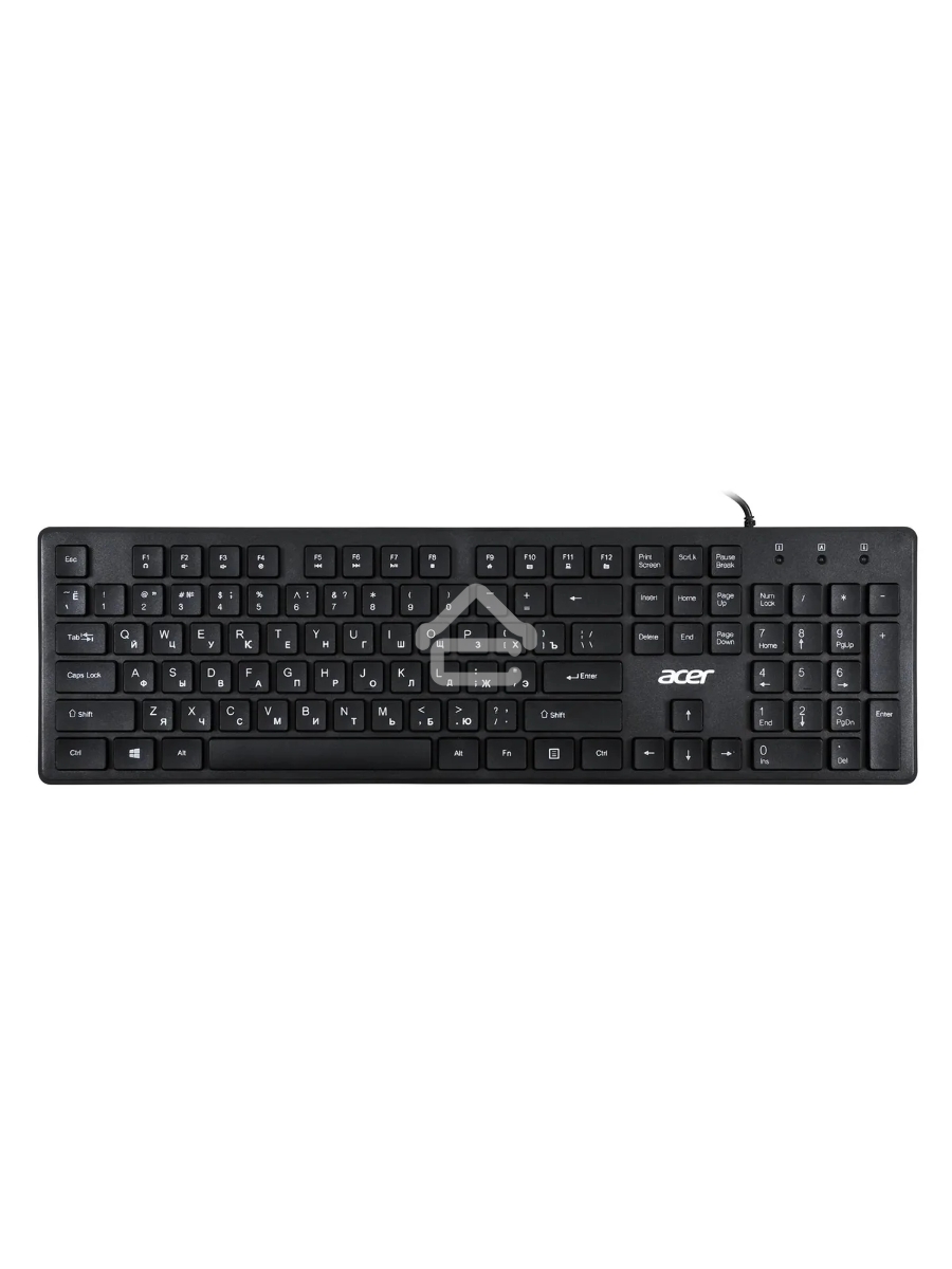 Клавиатура Acer OKW020 проводная, USB, черный