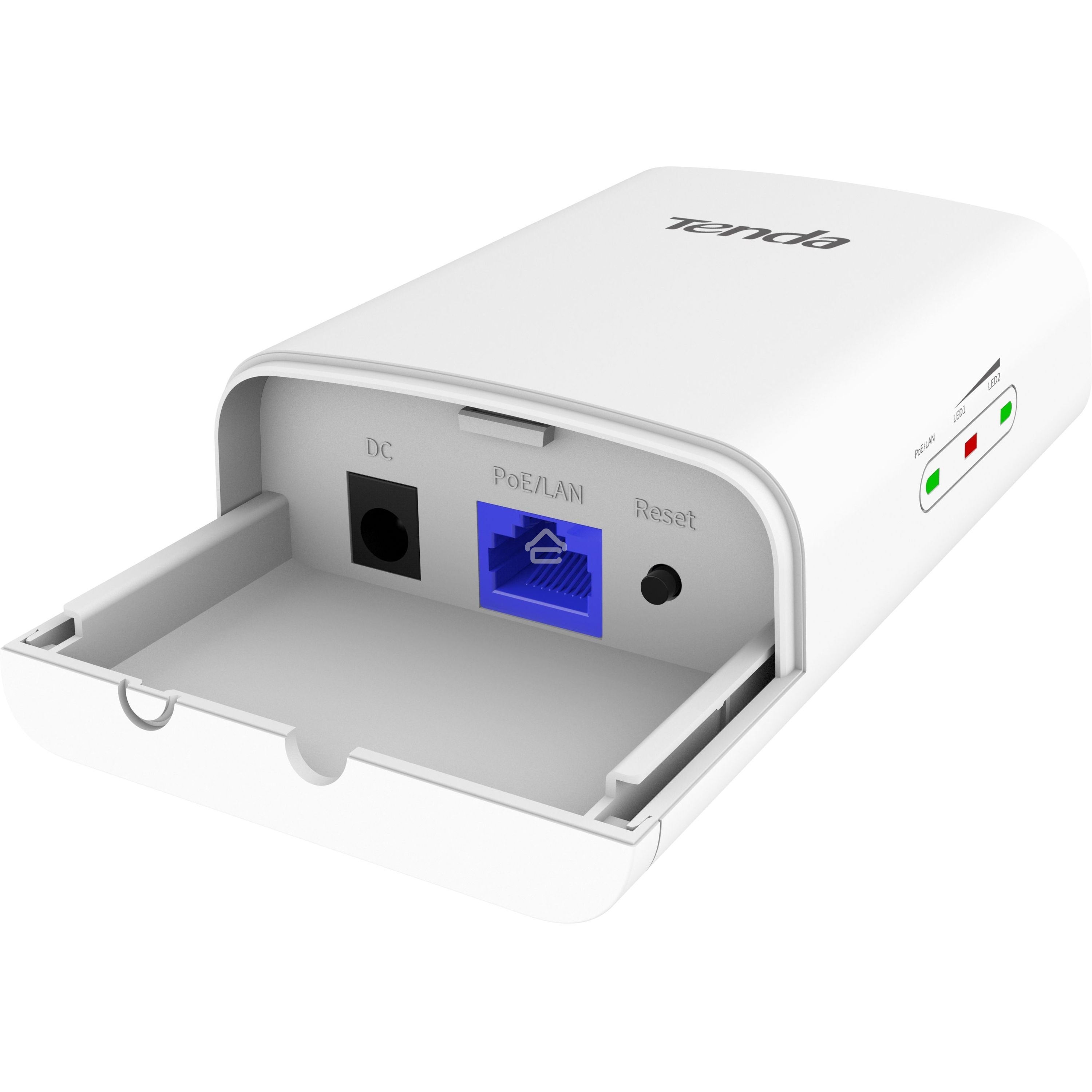 Tenda O1-5G Наружная точка доступа, 5 ГГц, до 867 Мбит/с, внутренняя антенна 1x9dBi, IP65, PoE, LAN 1x100 Мбит/с