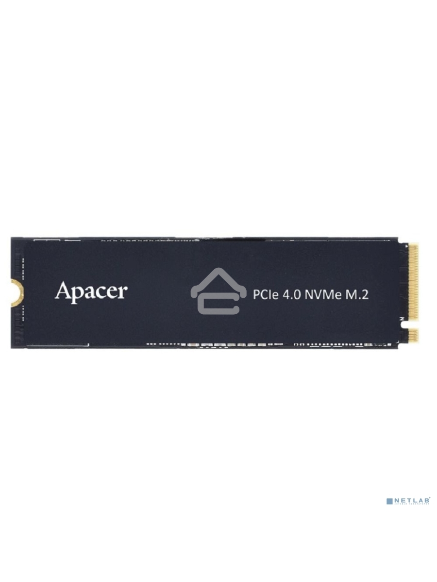 Накопитель SSD Apacer AS2280Q4X, 512Gb, M.2 2280, PCIe 4.0 x4, NVMe, R/W 4500/2500, с радиатором