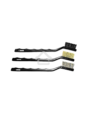 Кордщетка ручная FIT 38453  набор 3шт (сталь/нейлон/латунь)