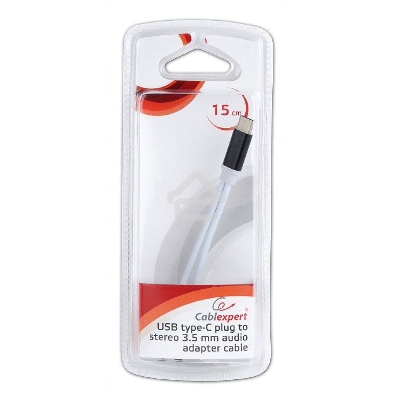 Переходник Cablexpert USB Type-C/Jack3.5 F+ Type-C F, черный, пакет (CCA-UC3.5F-02)