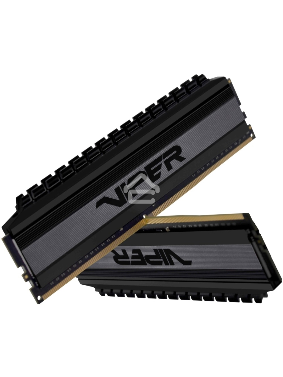Оперативная память Patriot Viper 4 Blackout, DDR4, 8GB (2x4 GB), 3000 MHz, CL16, DIMM, радиатор, черный
