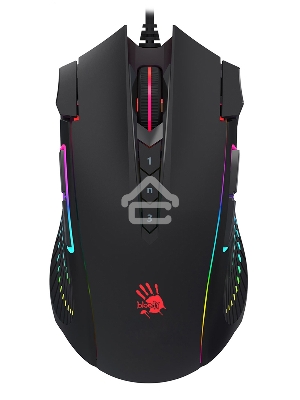 Мышь проводная A4Tech Bloody J90s черный, 8000 dpi, USB, кнопки - 12