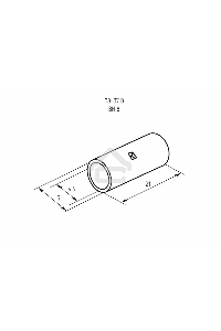 Соединительная гильза L-21 мм 10 мм² (ГМЛ (DIN) 10) REXANT