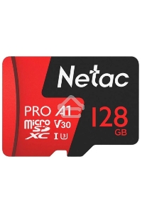Флеш карта MicroSD card Netac P500 Extreme Pro 128GB, retail version w/SD adapter
