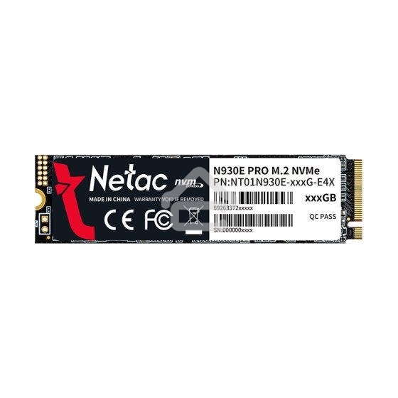 Накопитель SSD Netac N930E Pro, 128Gb, PCIe 3.1 x4, M.2 2280, NVMe, R/W 970/650