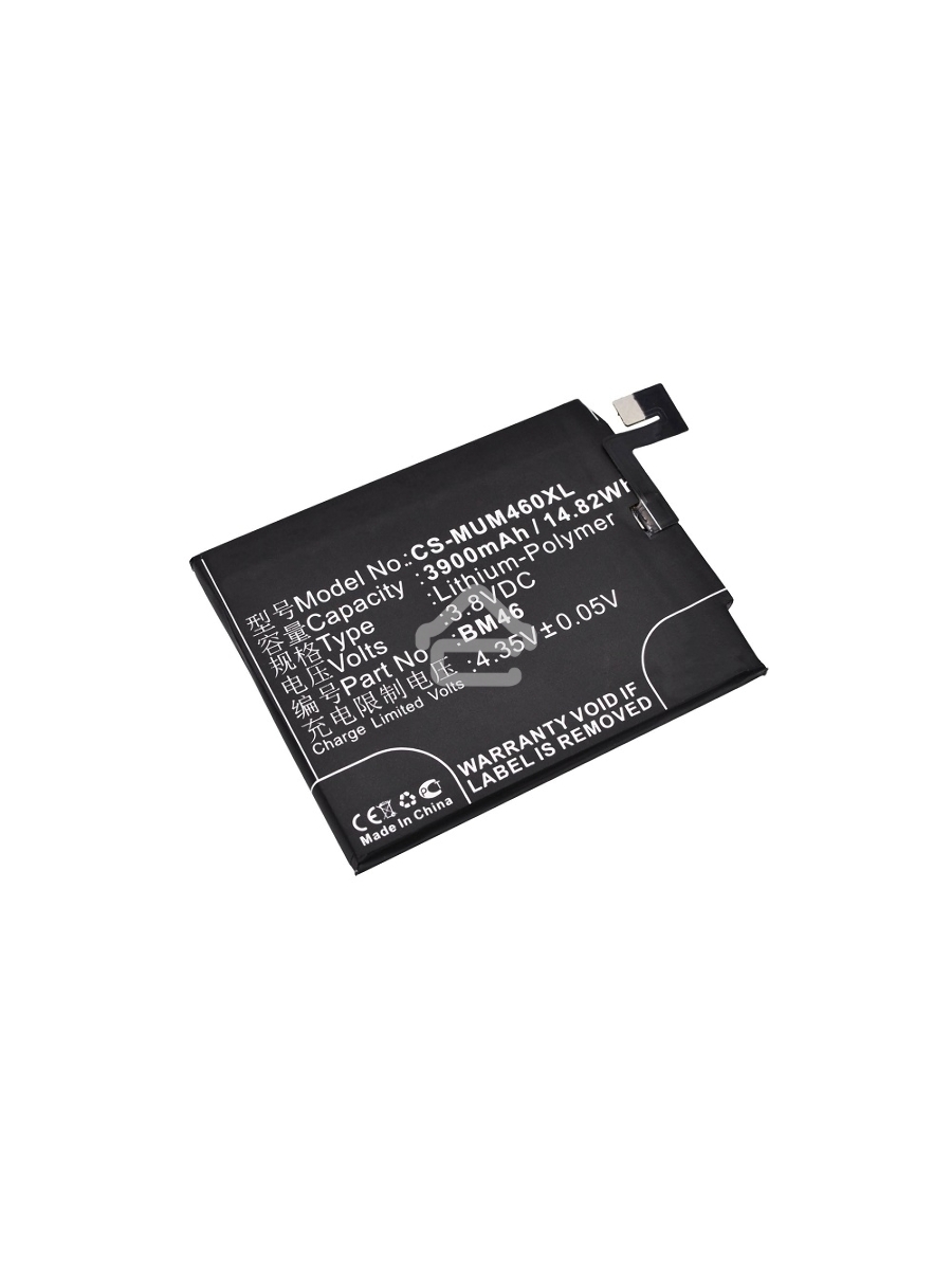 Аккумулятор CameronSinoCS-MUM460XL (BM46) для Xiaomi Redmi Note 3 3.8V / 3900mAh / 14.82Wh