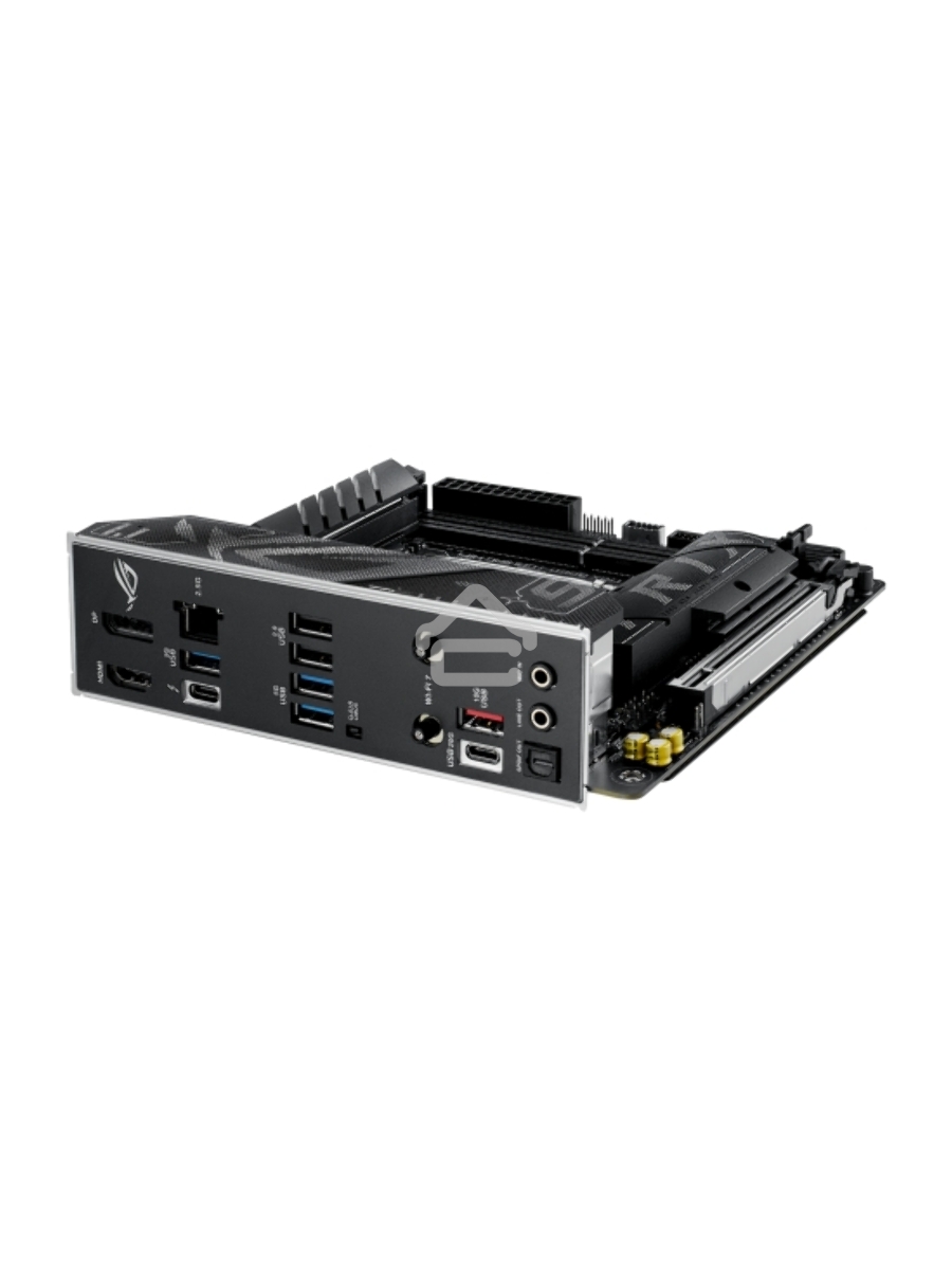 Материнская плата ASUS ROG STRIX B860-I GAMING WIFI, LGA1851, Intel B860, 2xDDR5, 4xSATA, 2xM.2, 1xPCIe 5.0 x16, 1xDP, 1xHDMI, 1xThunderbolt 4, 1x2.5Gb LAN, Wi-Fi 7, 2xUSB 2.0, 3xUSB 3.2 Gen 1, 1xUSB 3.2 Gen 2, 1xUSB 3.2 Gen 2x2, 1xUSB-C, 1xS/PDIF, 2x3.5 