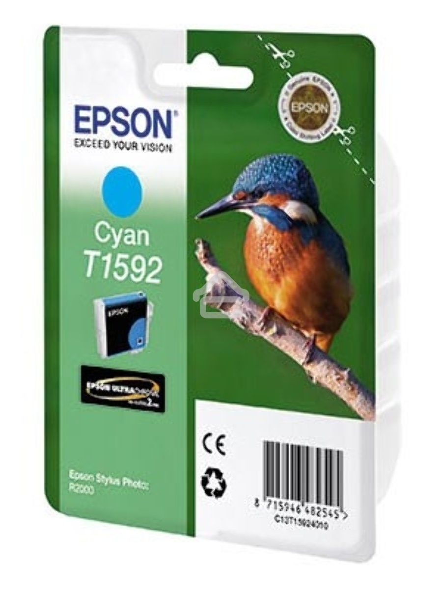 Картридж струйный Epson C13T15924010 голубой (850 стр) для Epson St Ph R2000
