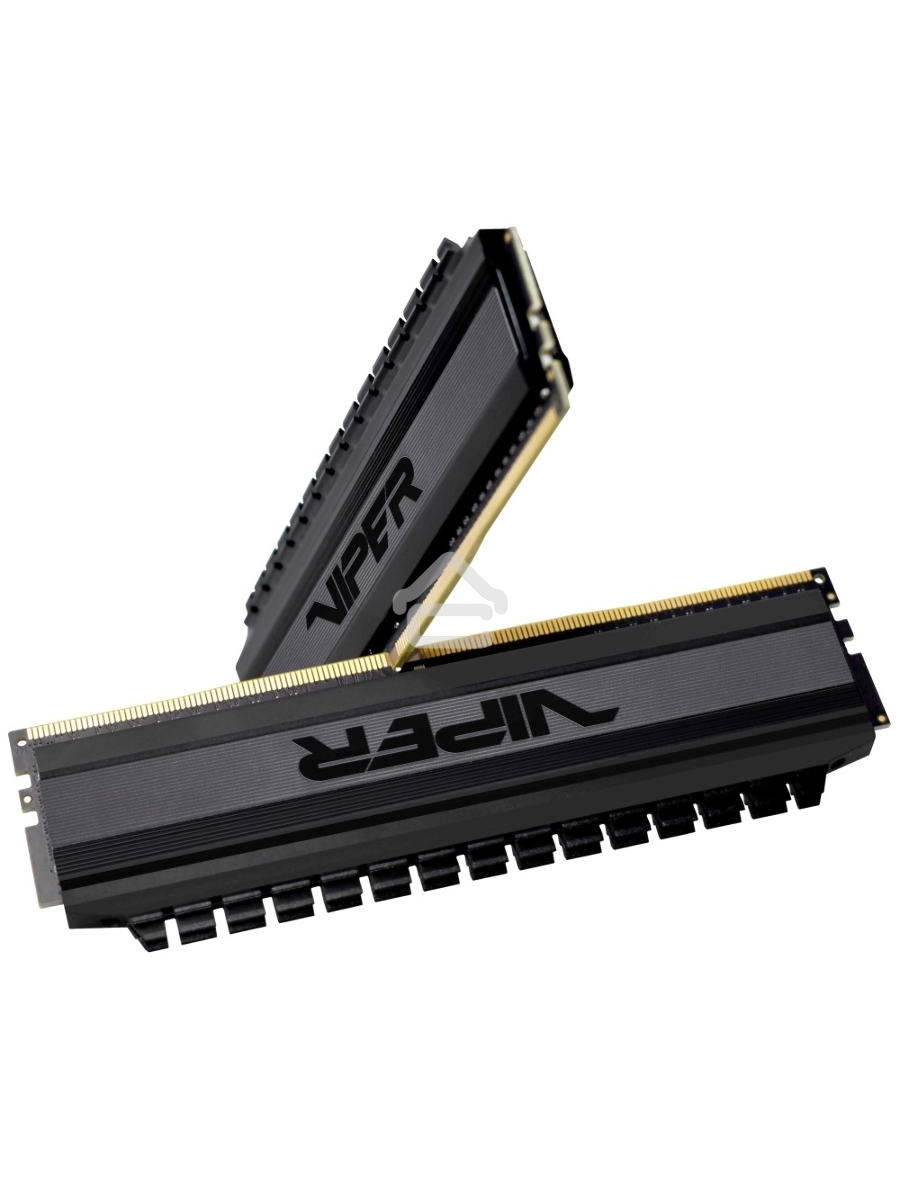 Оперативная память Patriot Viper 4 Blackout, DDR4, 8GB (2x4 GB), 3000 MHz, CL16, DIMM, радиатор, черный