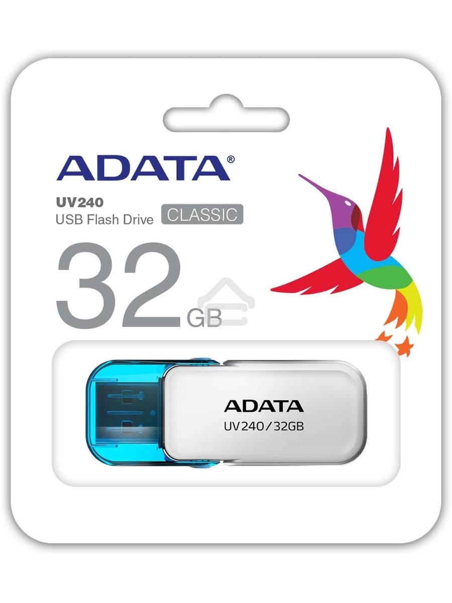 Флеш диск 32GB ADATA UV240, USB 2.0, Белый