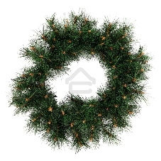 Еловый венок Neon-night Ø 45 см, леска