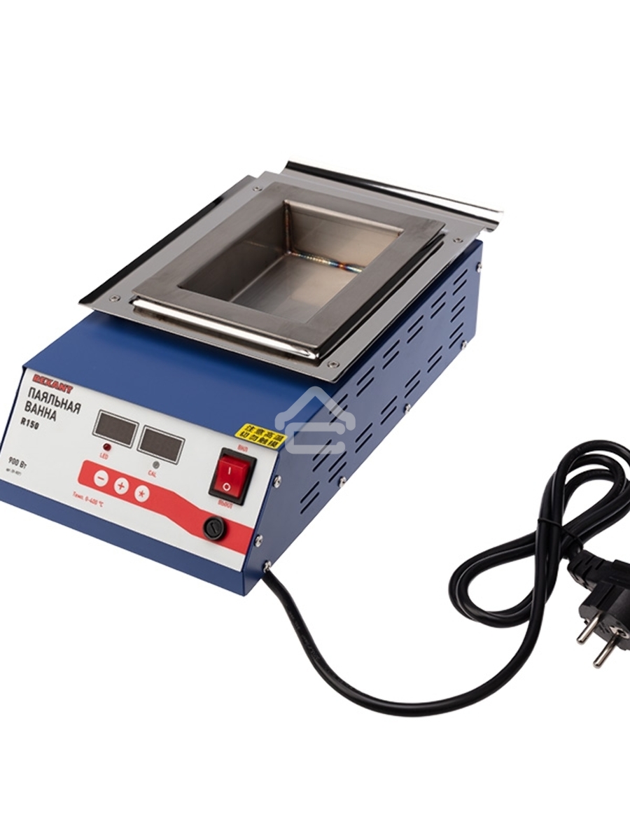 Паяльная ванна Rexant, модель R150, 900 Вт, 150х100х45 мм, 0-400 °C, цифровая