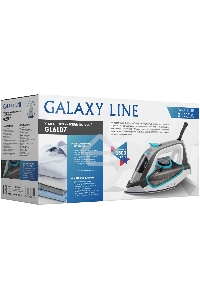 Утюг Galaxy  GL 6107 2800 Вт, керамическое покрытие подошвы, уплотнитель крышки резервуара, функции: «автоотключение», «самоочистка», «антикапля», «антинакипь», индикатор автоотключения, указатель максимального уровня воды,