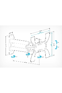 Кронштейн для телевизора Holder LCDS-5066 черный 22